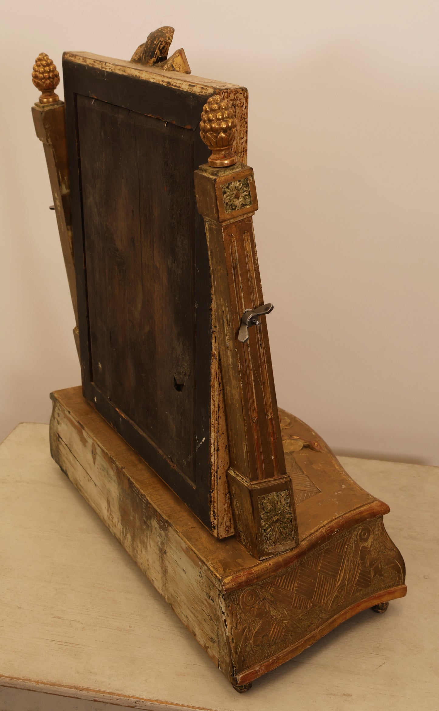 Back and side view of an 18th Century Gustavian Dressing Mirror For Sale.