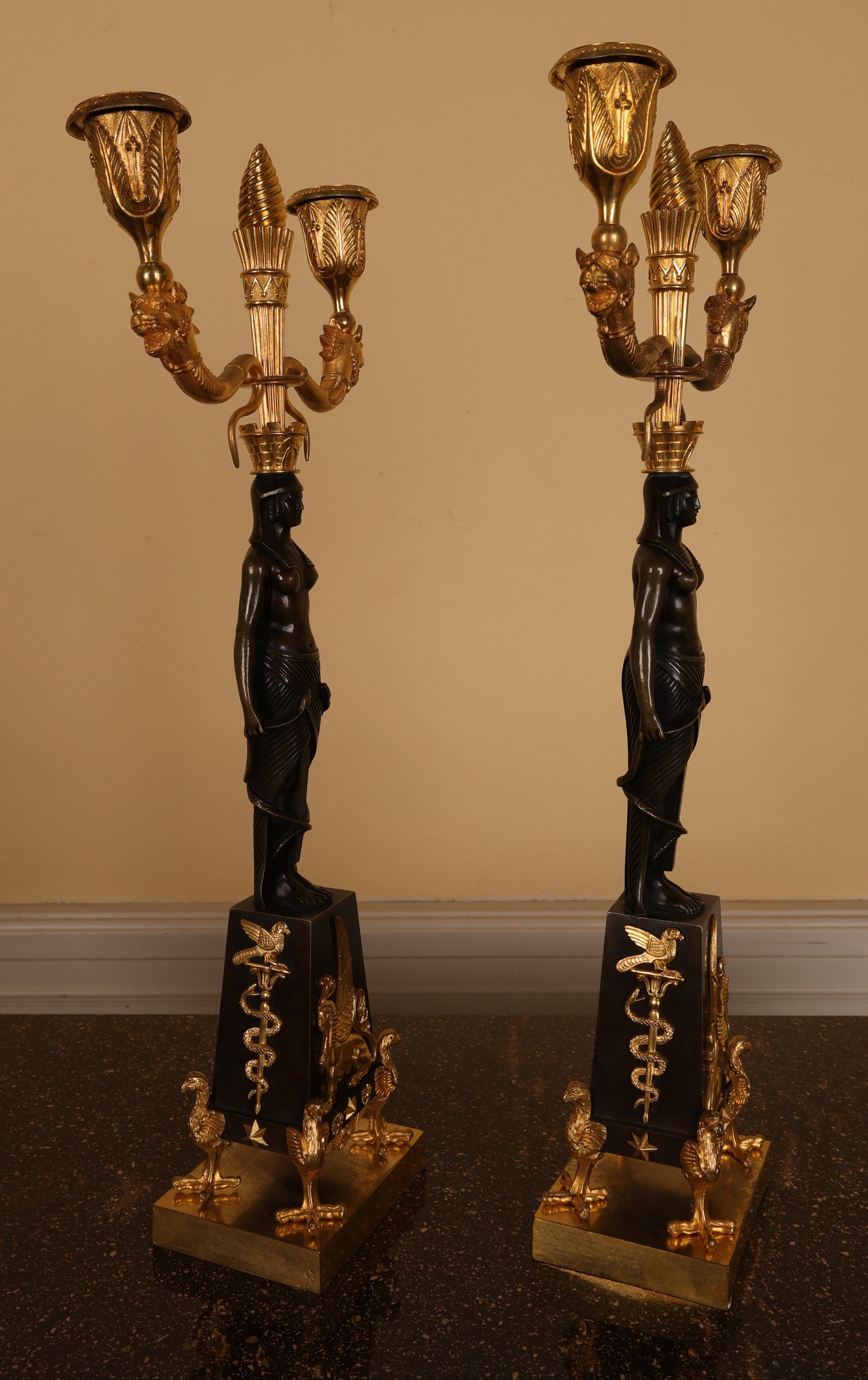 Pair of Empire Candelabras