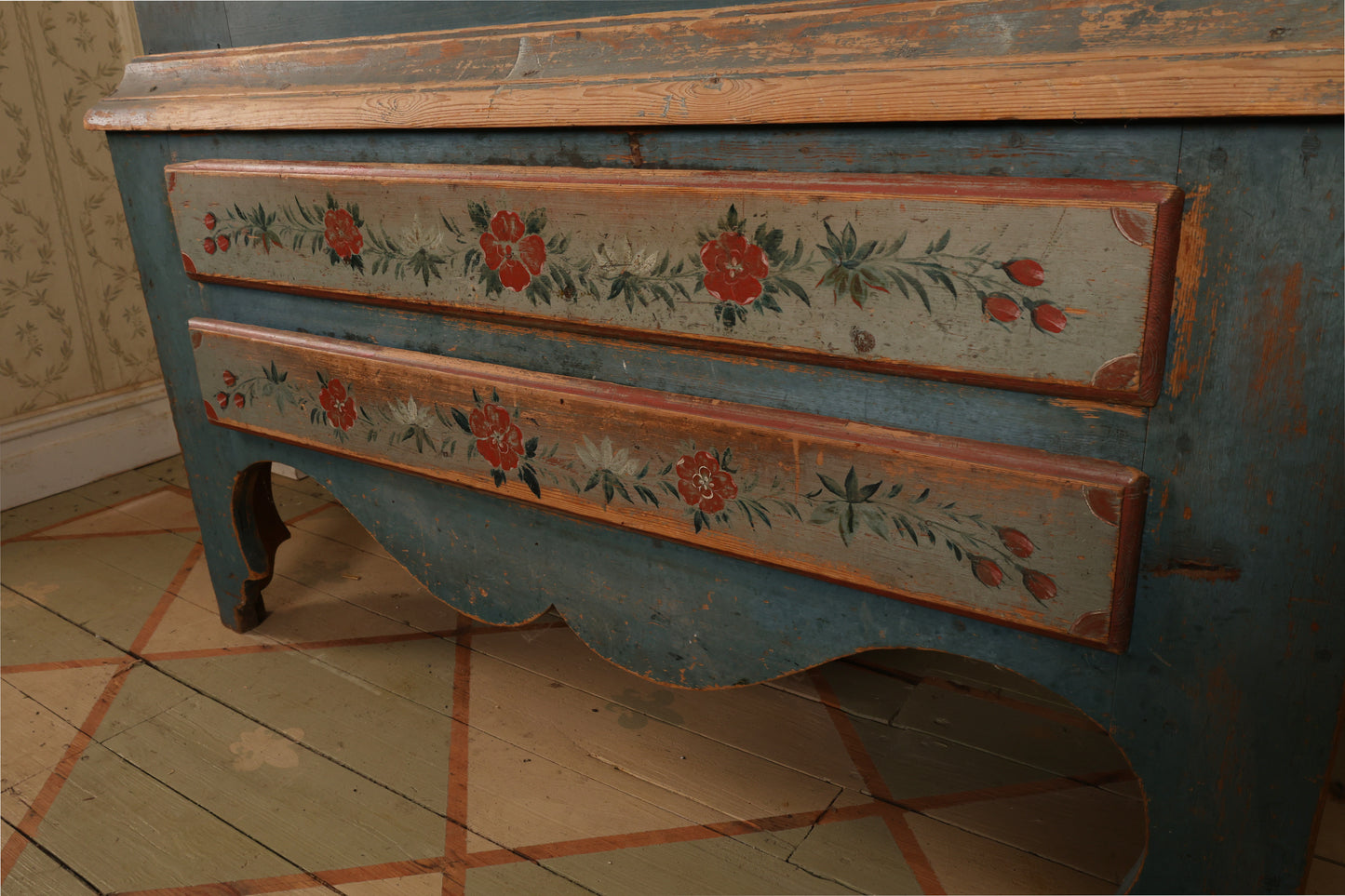 Drawers on an Early 19th Century Cabinet