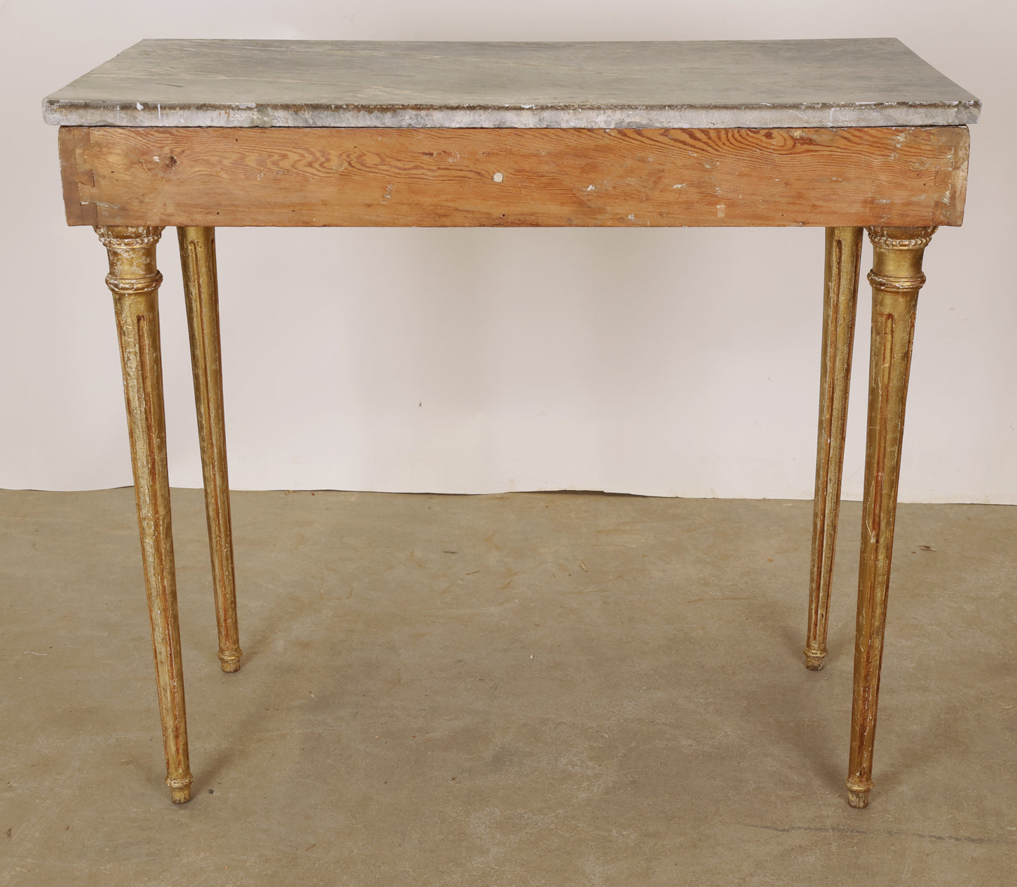An antique Gustavian console table.