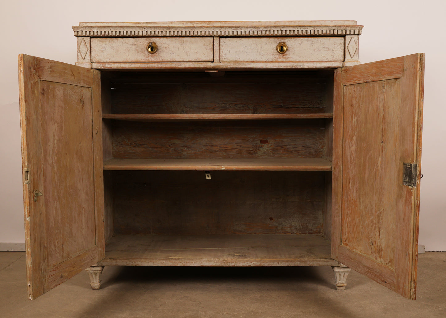 18th Century Gustavian Sideboard with opened Doors