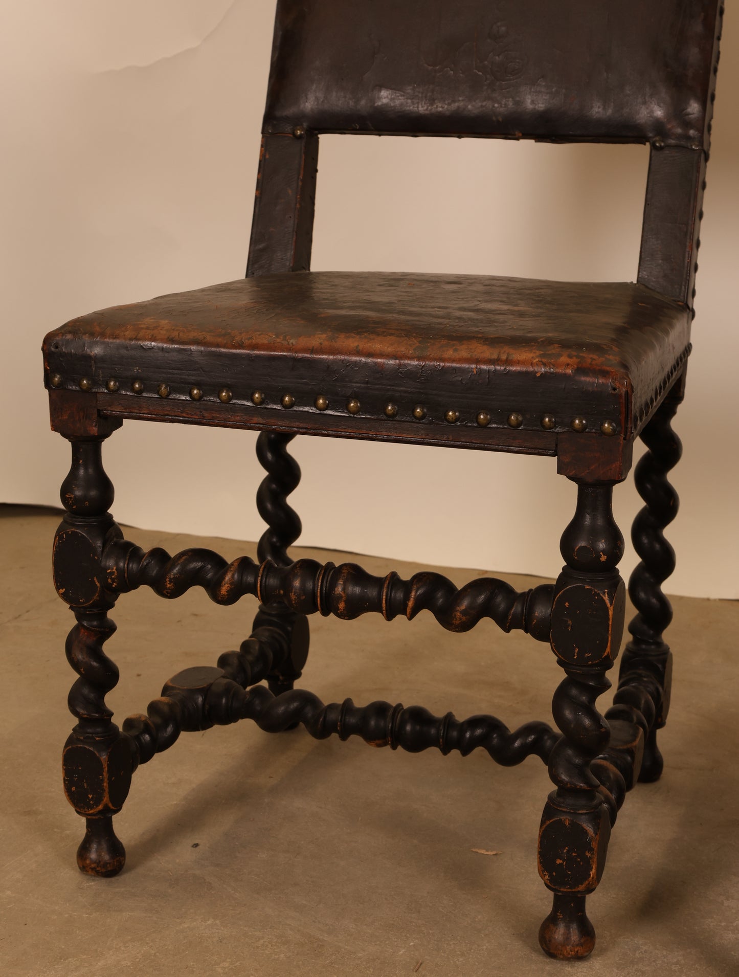 Close up of a Baroque chair.