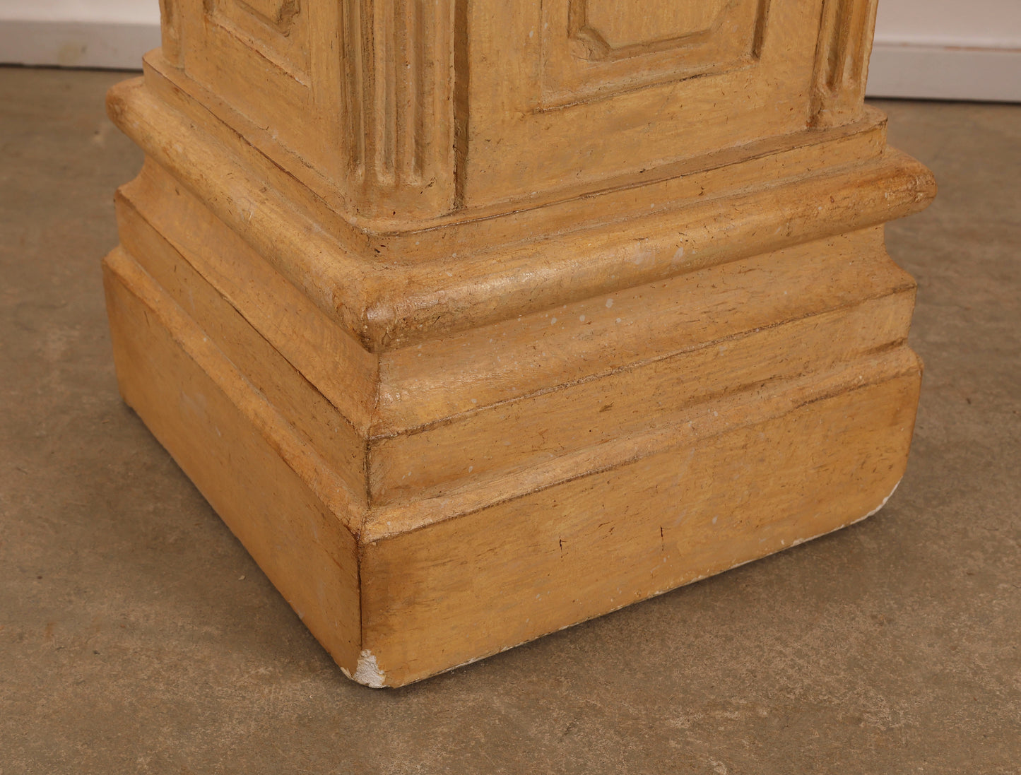 Close up of the bottom part of an 19th Century Empire Pillar