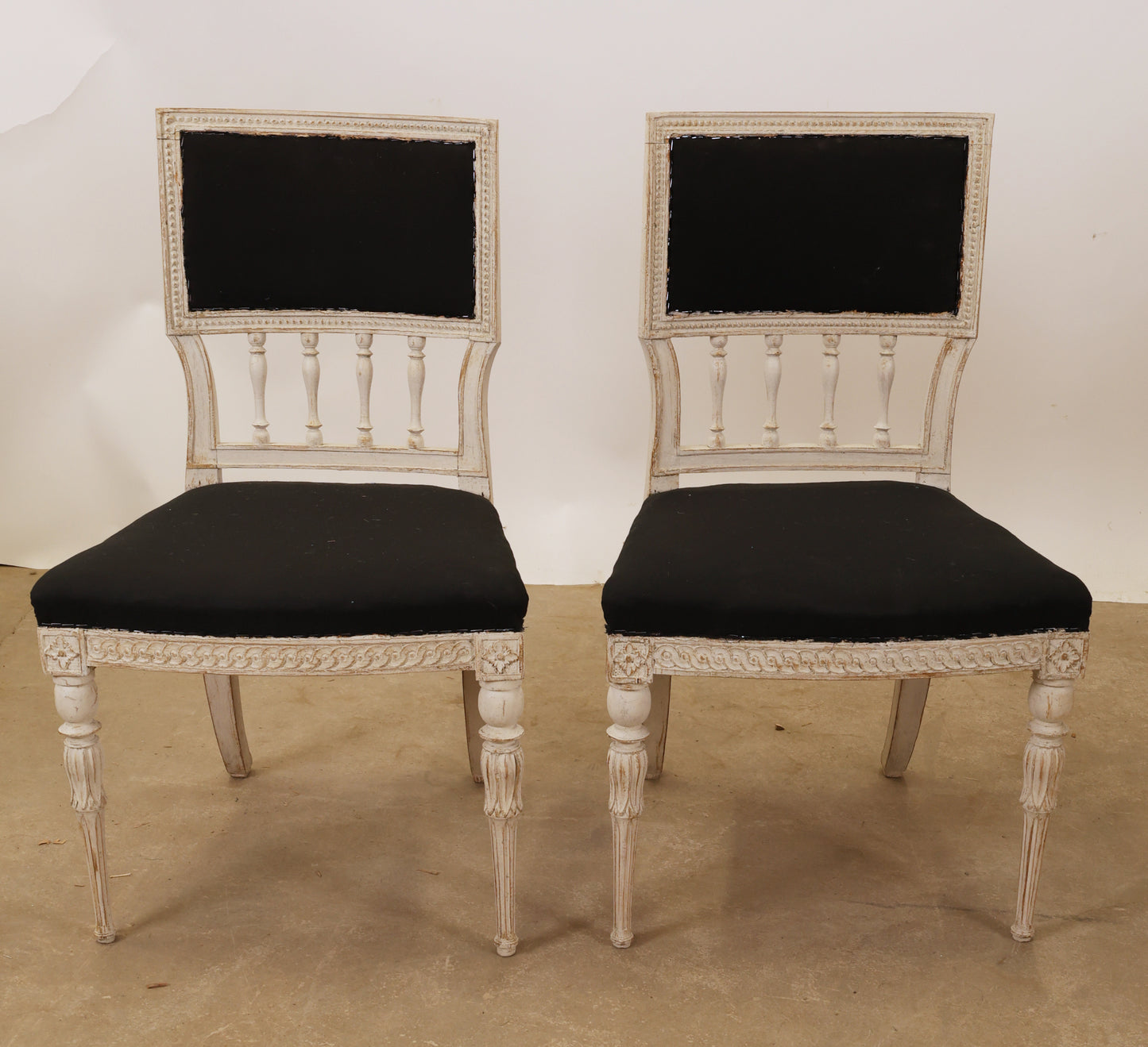 Gustavian chairs from the 18th century.