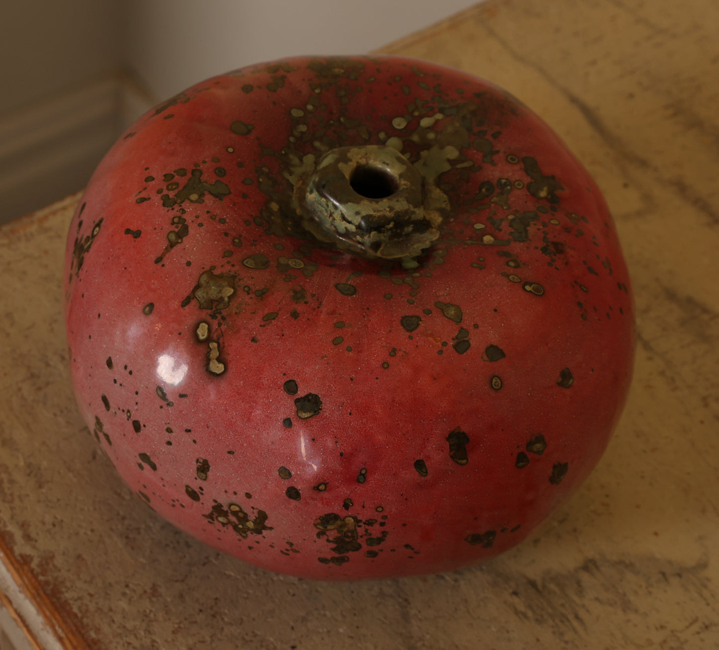 Red pumpkin by Hans Hedberg from above