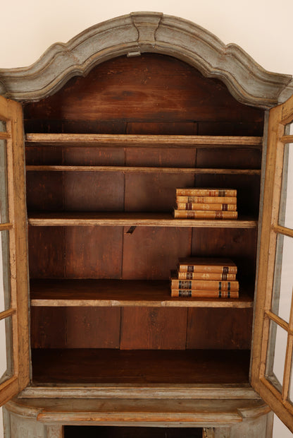 Interior of 18th Century Rococo Display Cabinet 