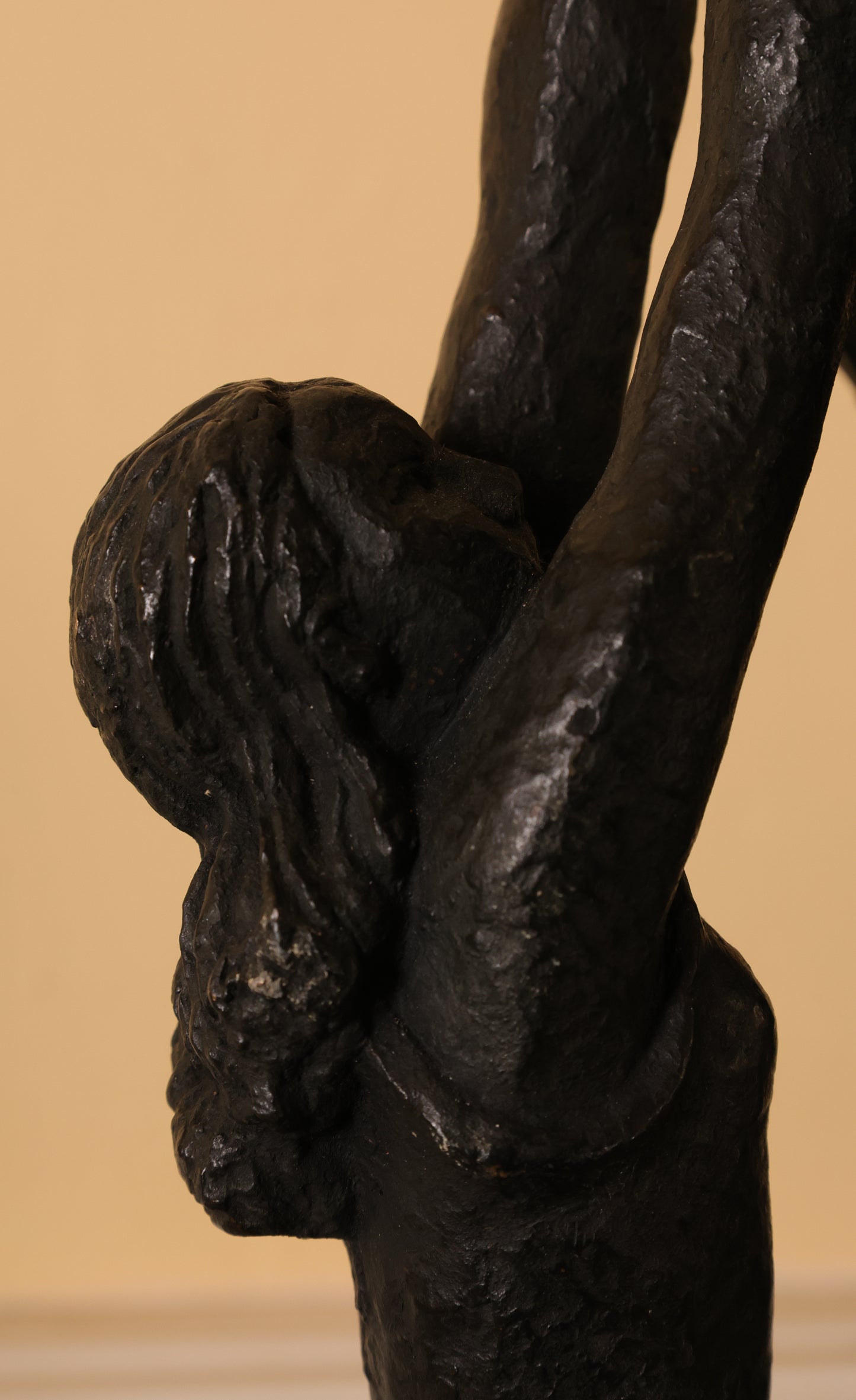Art by Bror Hjorth "Playing Children" in dark-patinated bronze