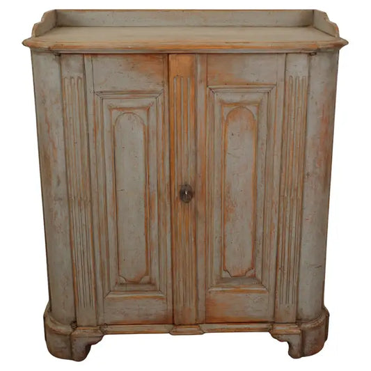 A grey gustavian sideboard