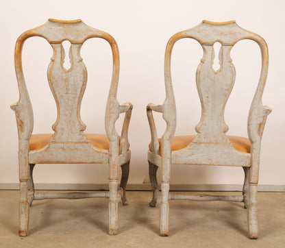 Pair of 18th Century Rococo Armchairs