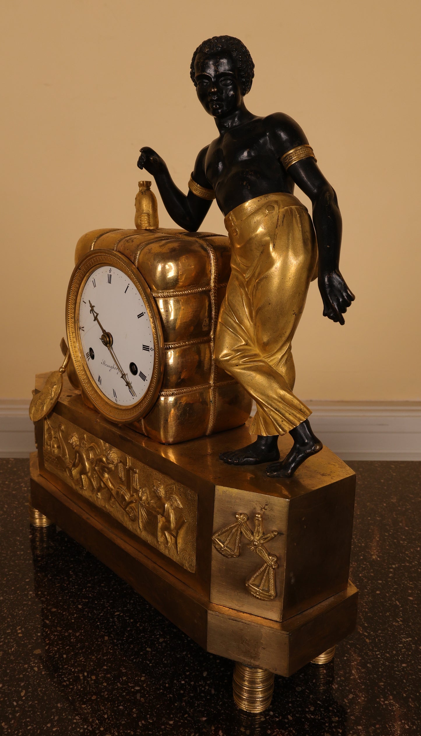 19th Century Peter Strengberg Mantel Clock