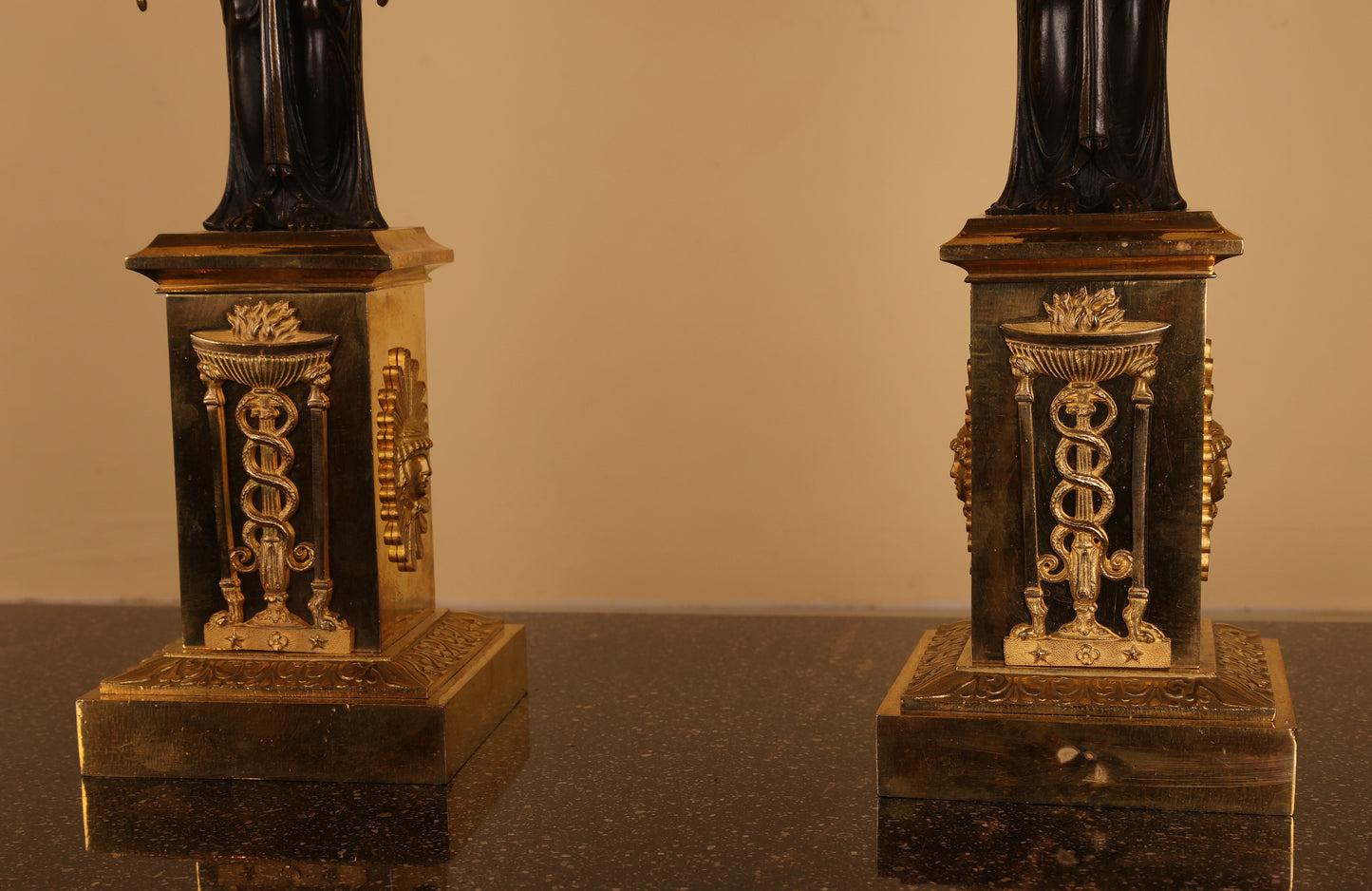 Pair of Early 19th Century Empire Candelabras