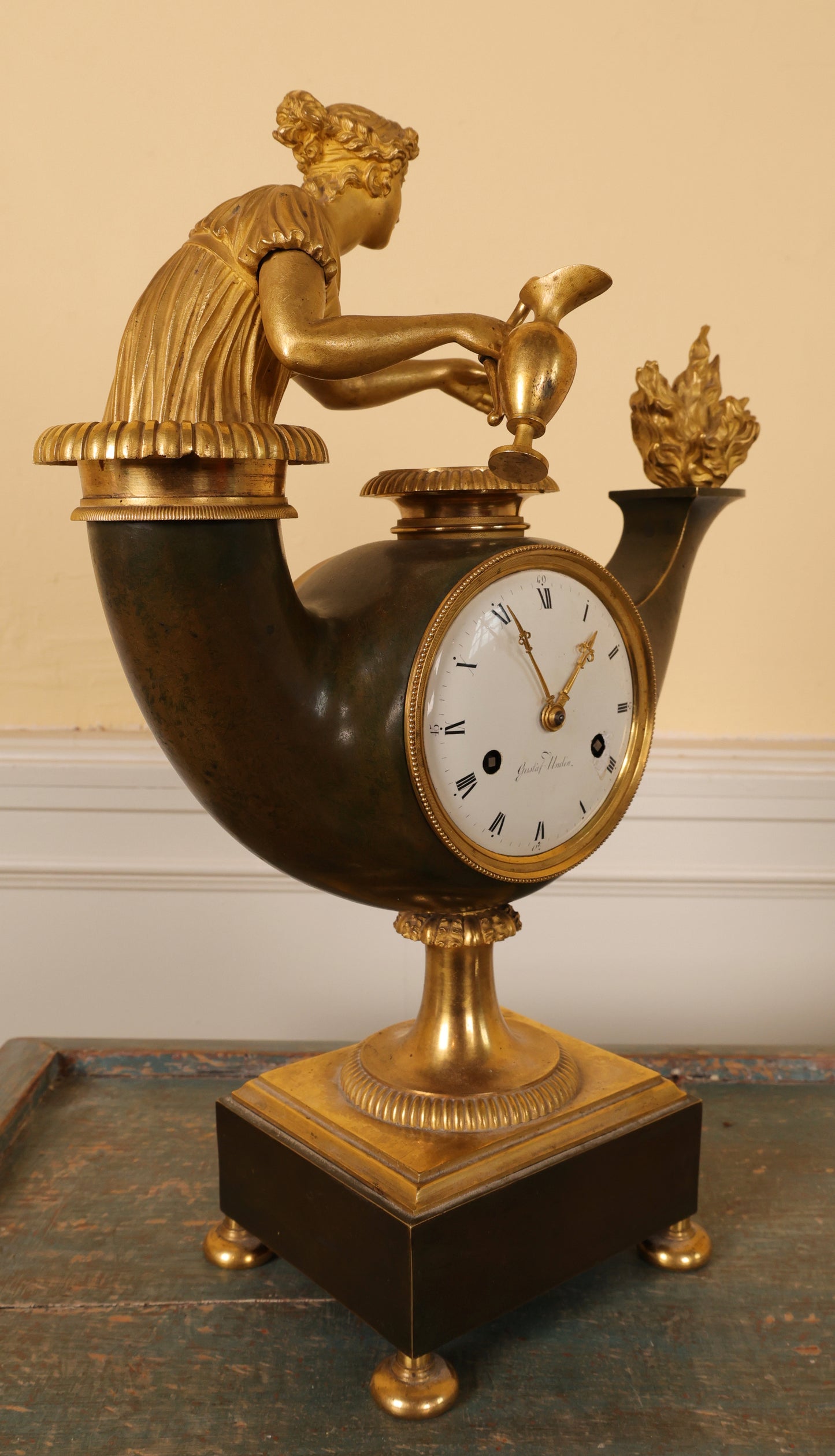 Early 19th Century Mantel Clock signed Gustaf Undén