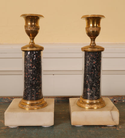 Pair of Late Gustavian Candlesticks