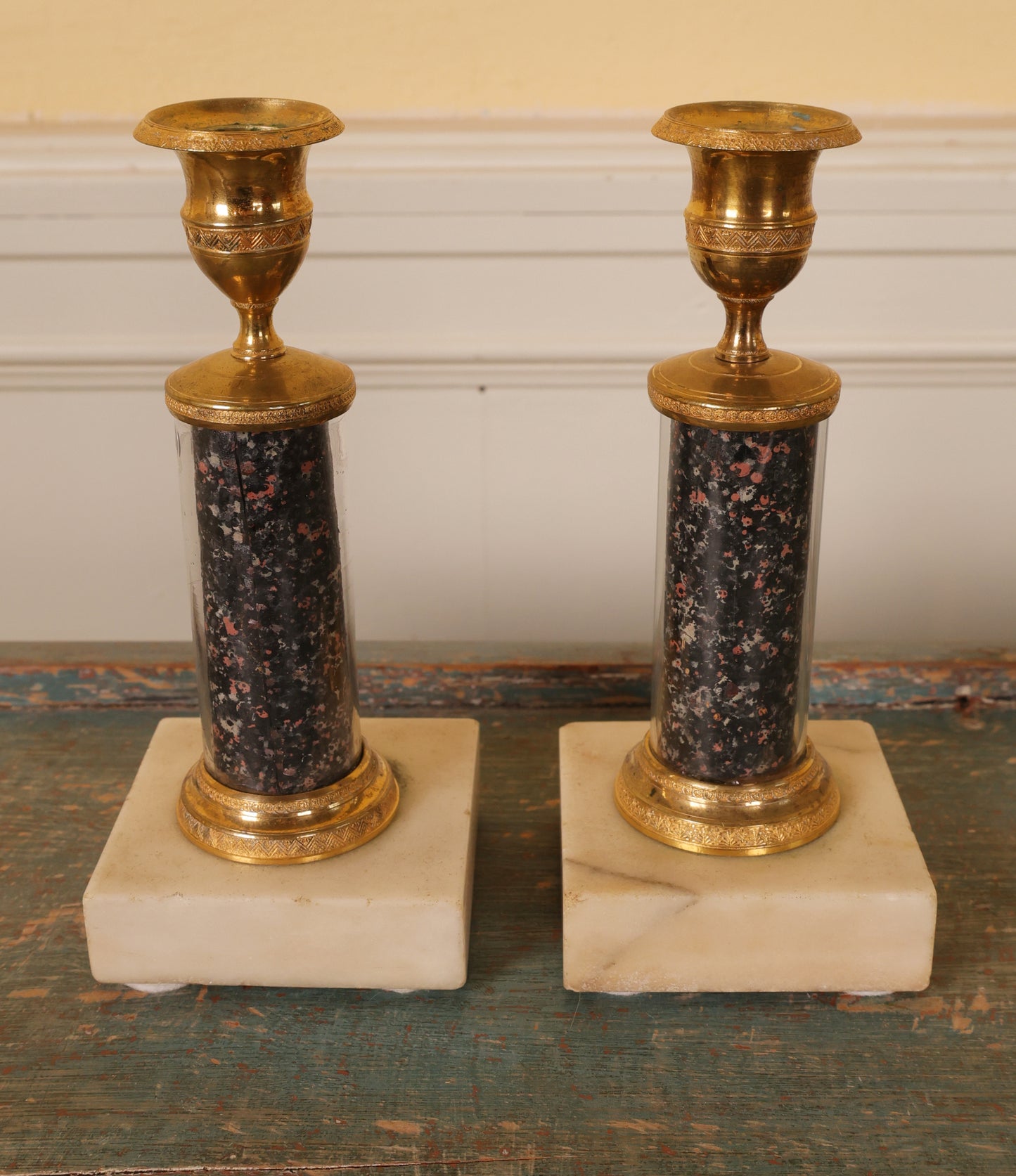 Pair of Late Gustavian Candlesticks