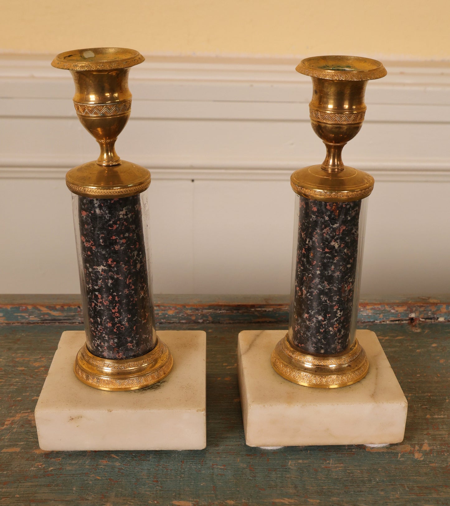 Pair of Late Gustavian Candlesticks