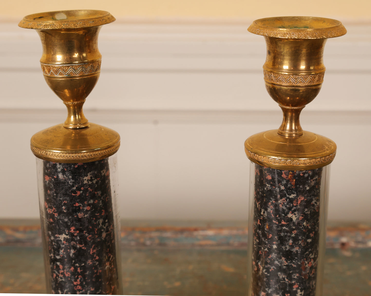 Pair of Late Gustavian Candlesticks