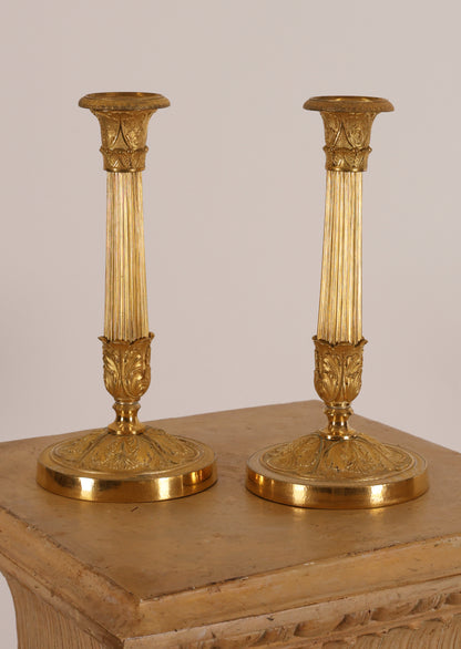 Pair of Empire Candleholders