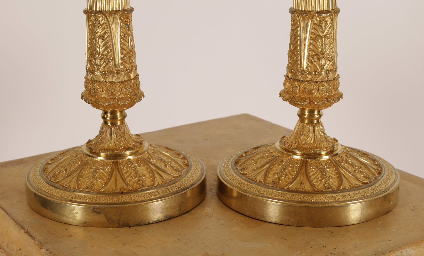 Pair of 19th Century Empire Candlesticks