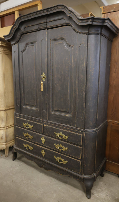 Black antique cabinet