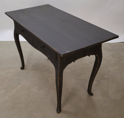 Black antique Rococo desk.