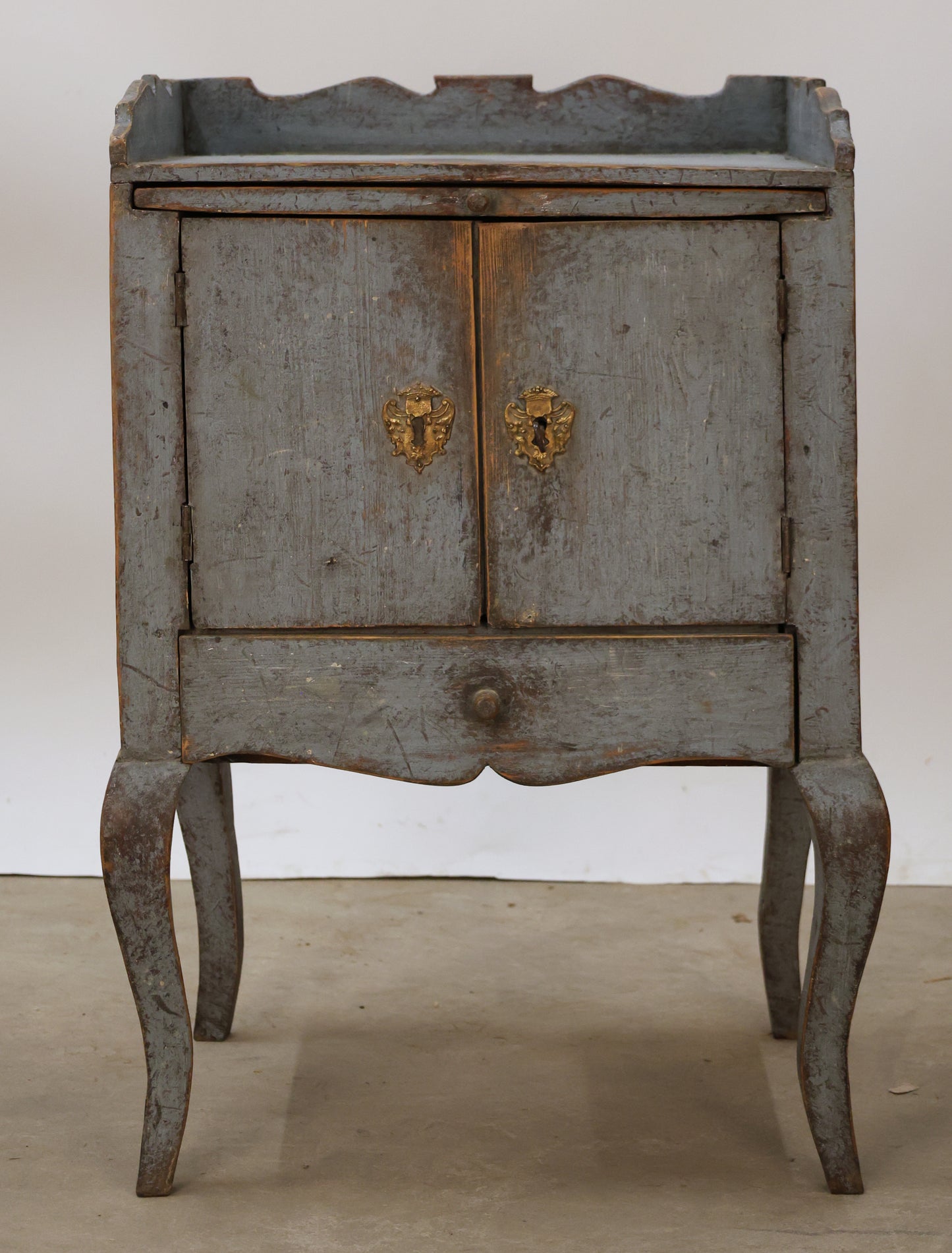 Antique nightsand from the Rococo epoch.