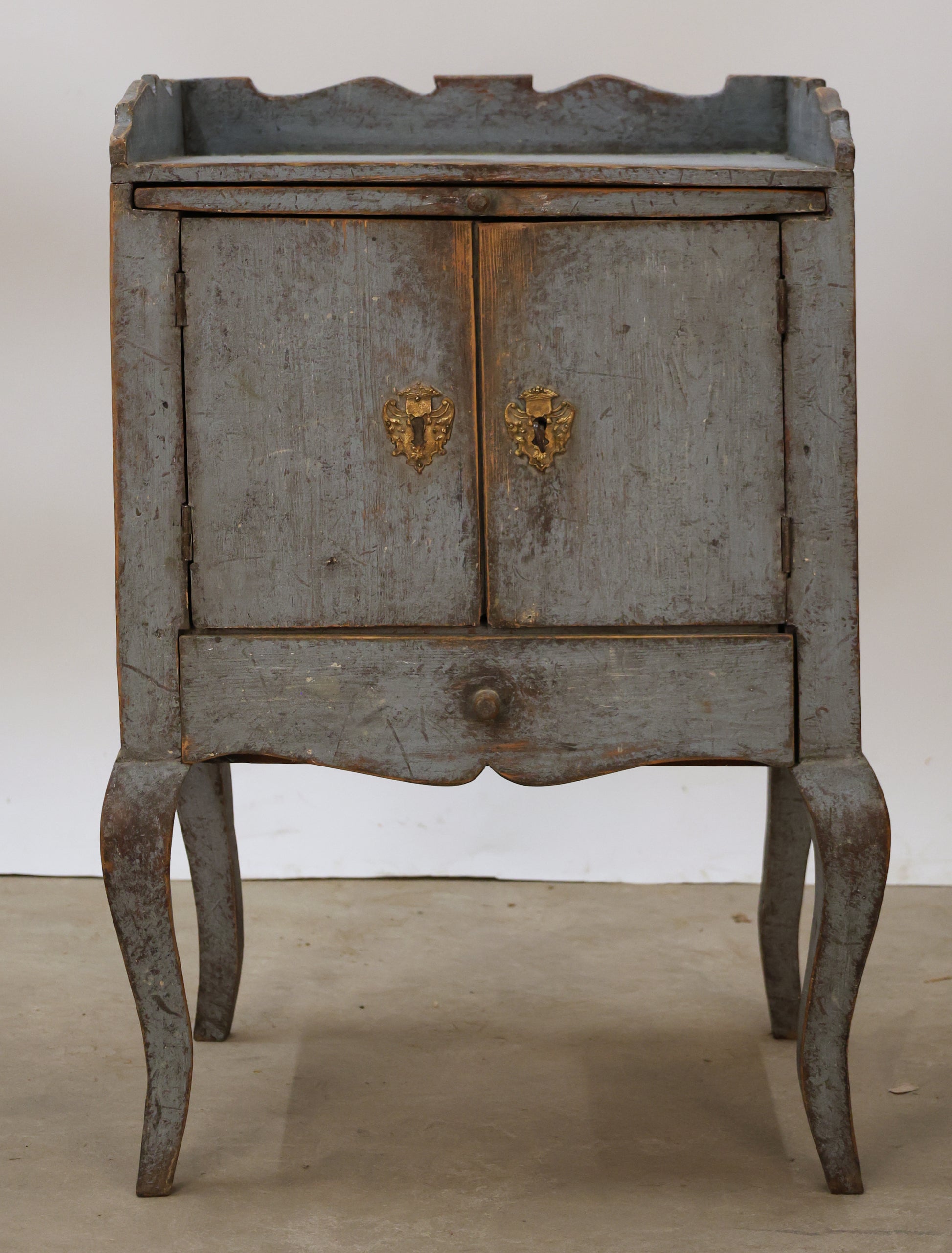 Antique nightsand from the Rococo epoch.