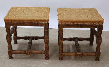 Antique stools from the Baroque epoch.