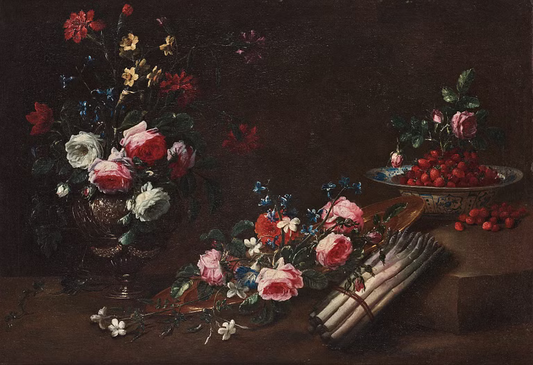 Painting depicting roses