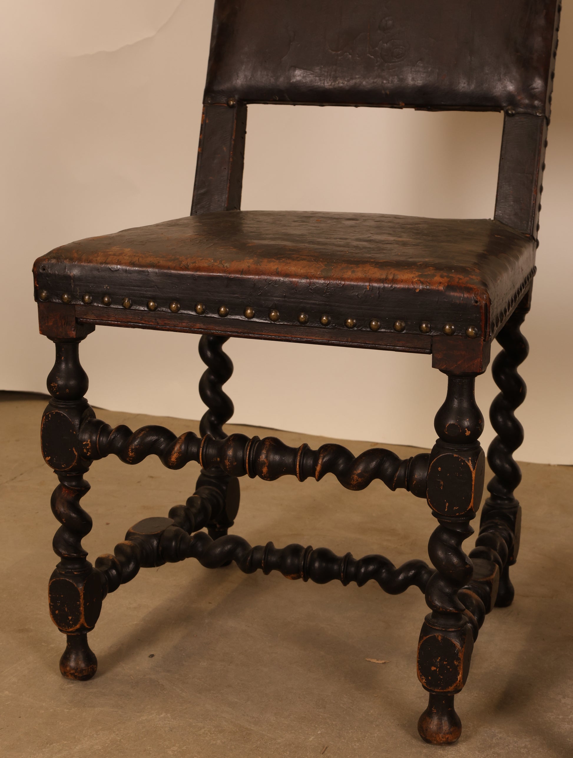 Close up of a Baroque chair.