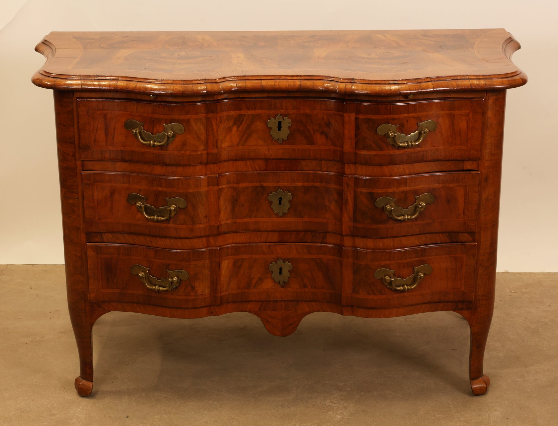 A baroque chest of drawers for sale.