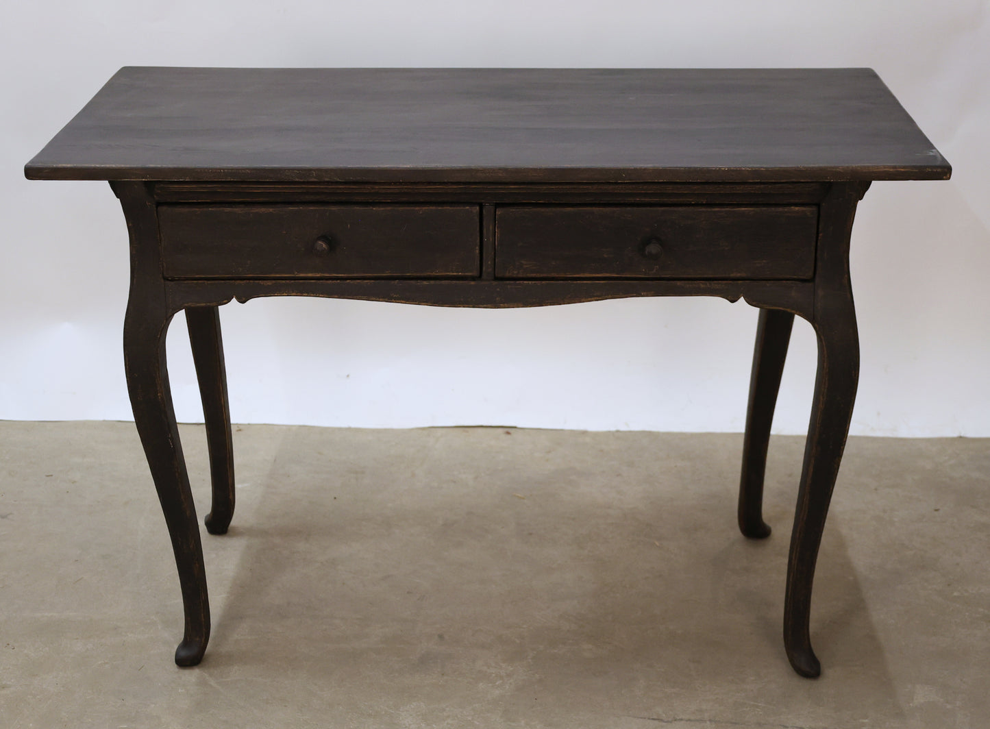 Black Rococo desk.