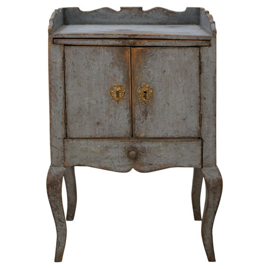 Blue Rococo nightstand