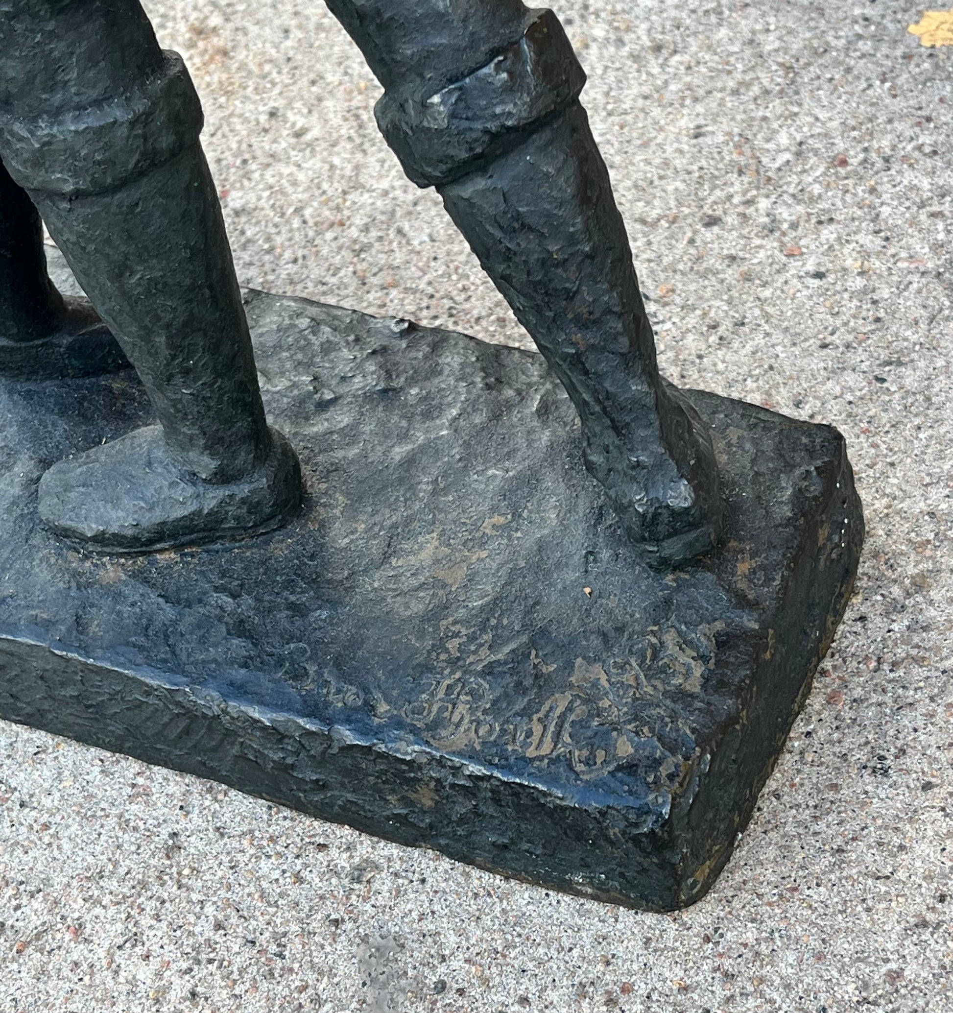 Detail of sculpture by Bror Hjorth.
