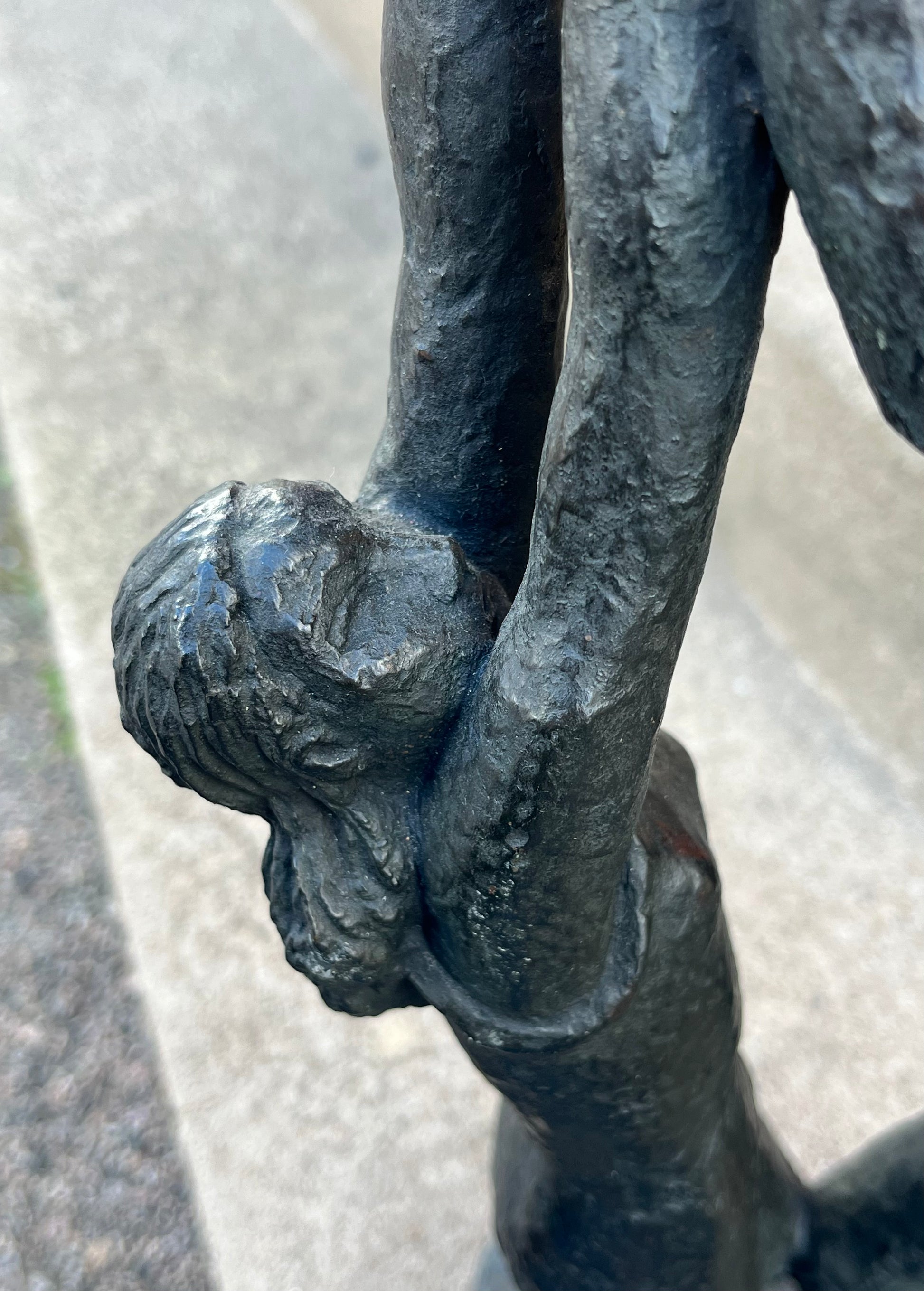 Detail shot of sculpture by Bror Hjorth