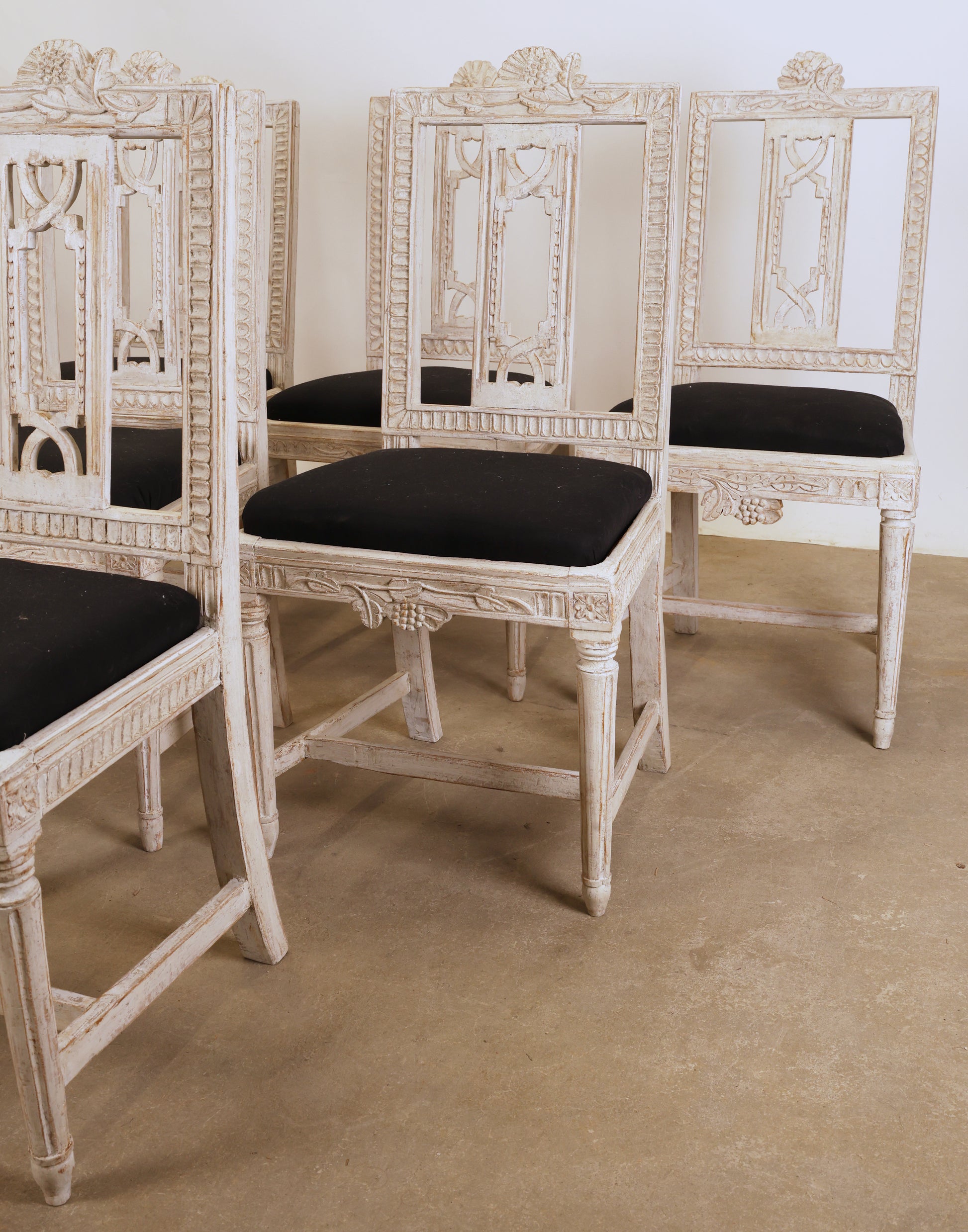 Gustavian chairs.