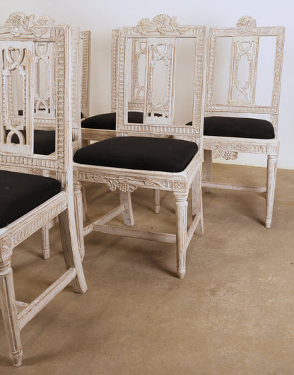 Gustavian chairs.