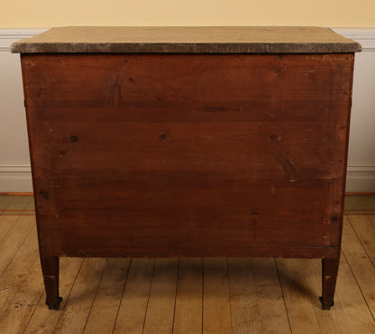 The back of an gustavian commode from the 18th century.