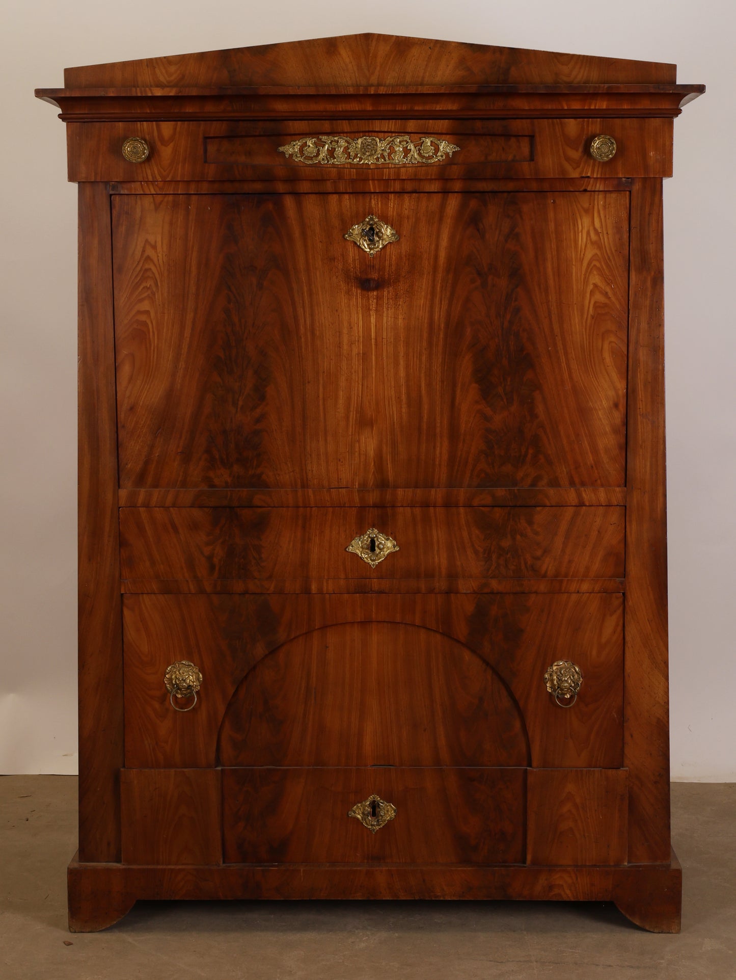 A high-quality antique Empire secretary.