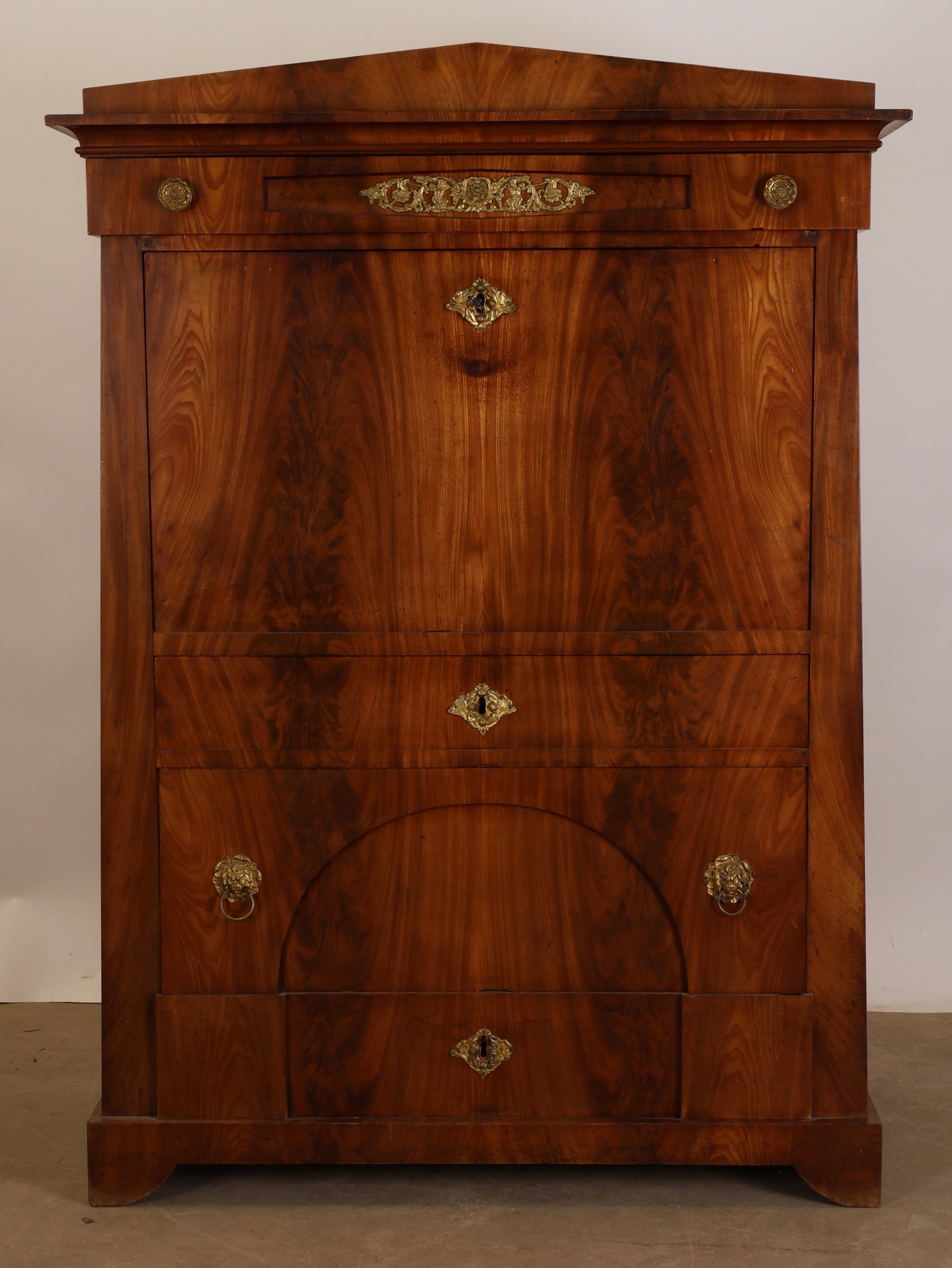 A high-quality antique Empire secretary.