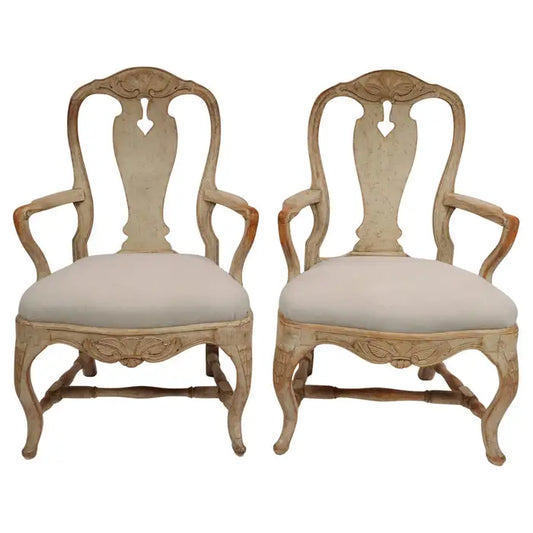 Pair of Rococo Armchairs