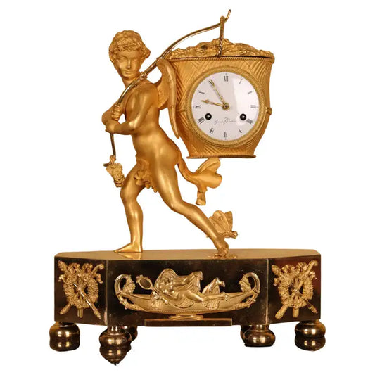 Late Gustavian Gustaf Undén Mantel Clock