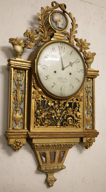 Gustavian clock made by Nils Berg.