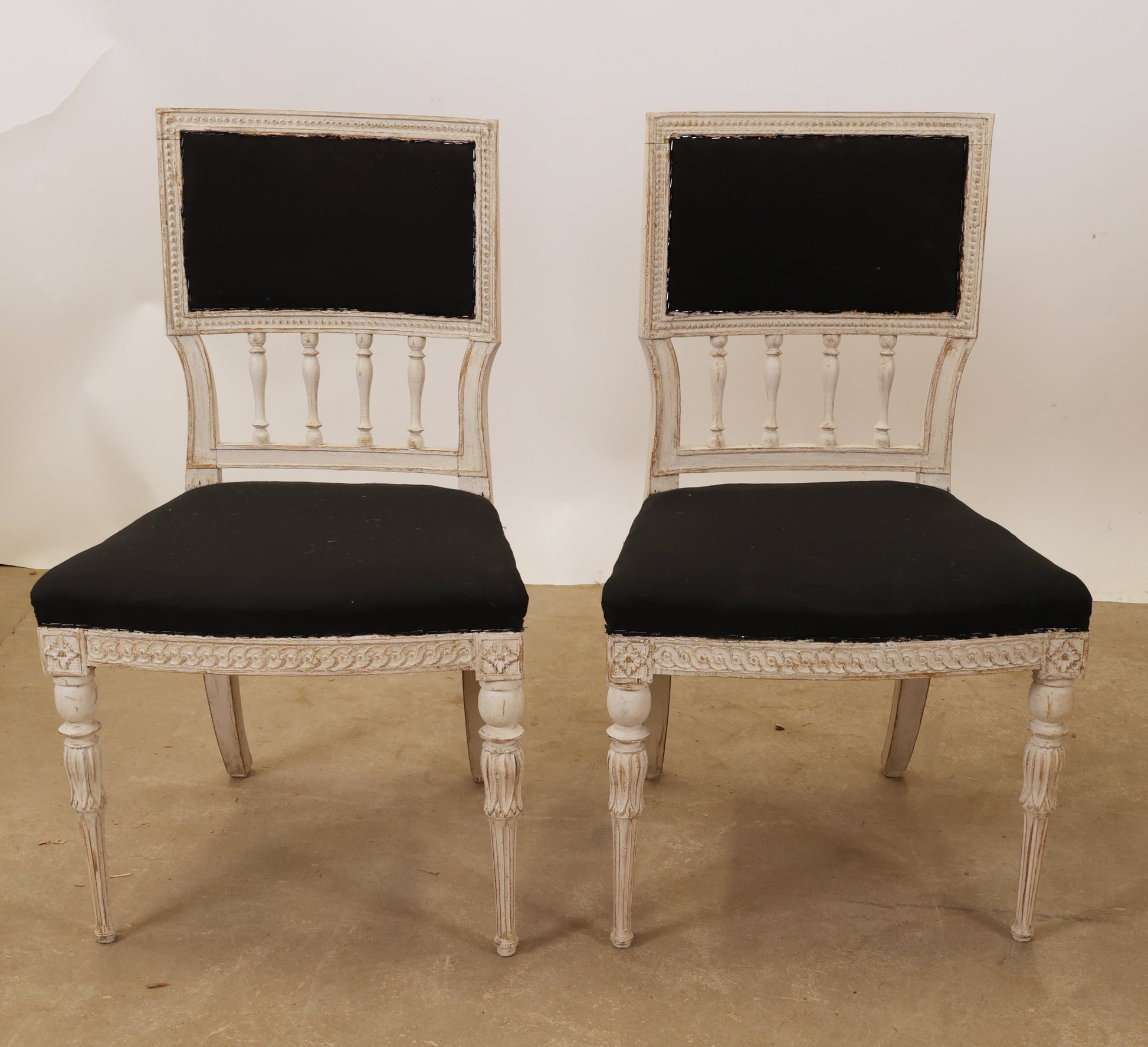 Gustavian chairs from the 18th century.