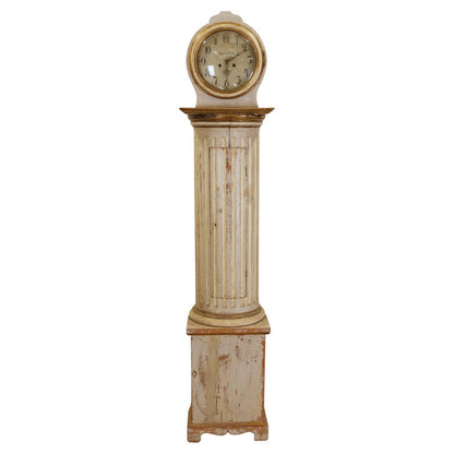 Gustavian Column Grandfather Clock