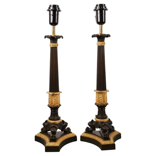 Antique lamp bases.