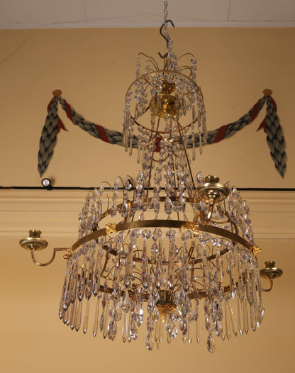 An antique chandelier from the 18th century for sale.