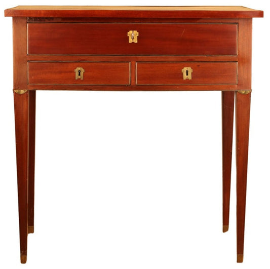 A Gustavian mahogany table