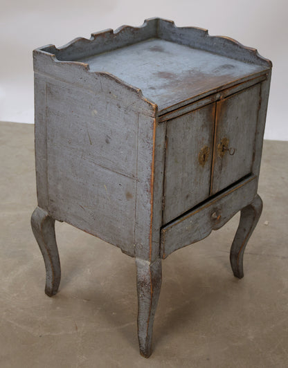 Blue Rococo nightsand