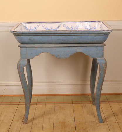 18th Century Rococo Faience Table 