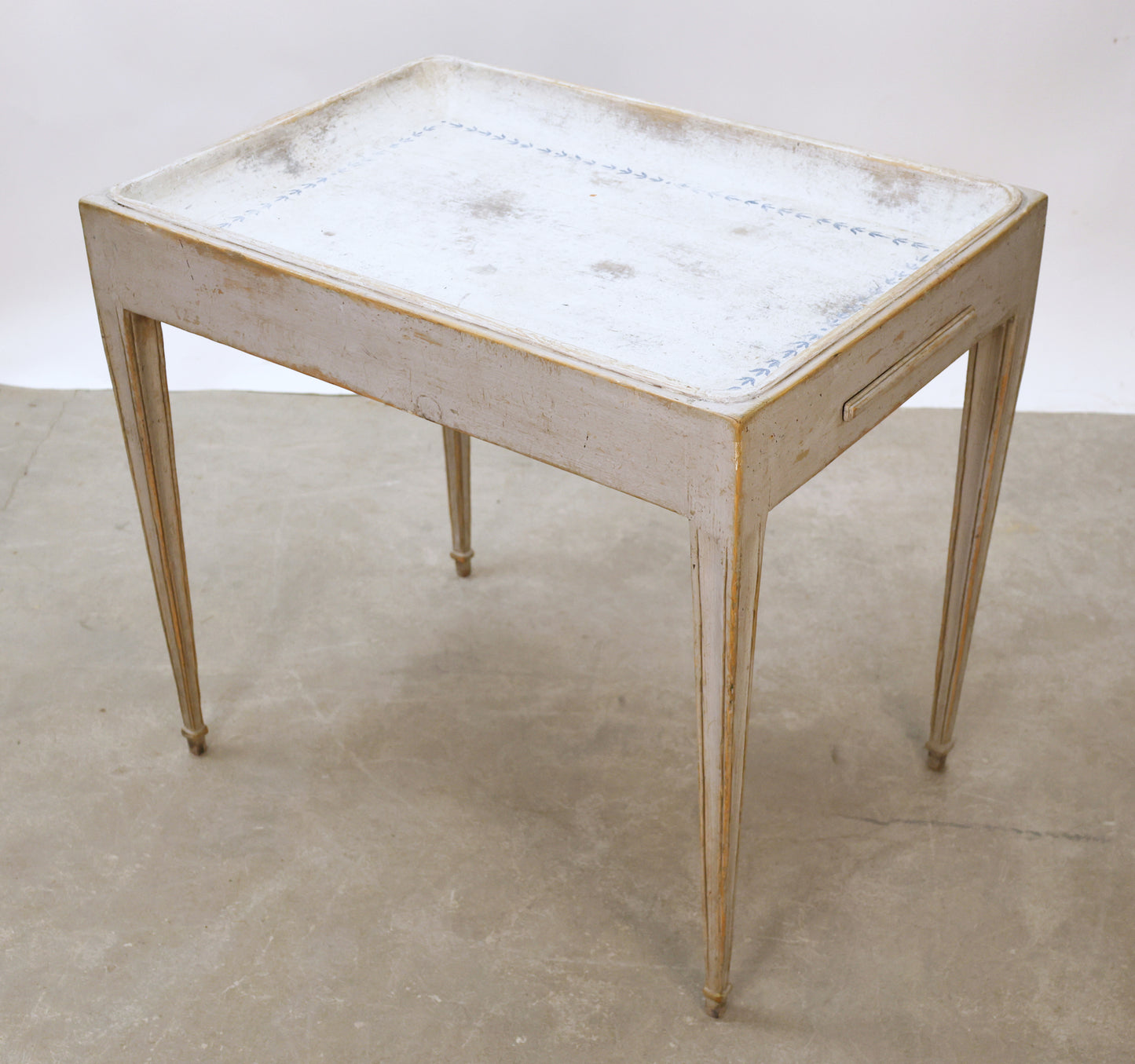 Swedish antique tray table from the Gustavian epoch.